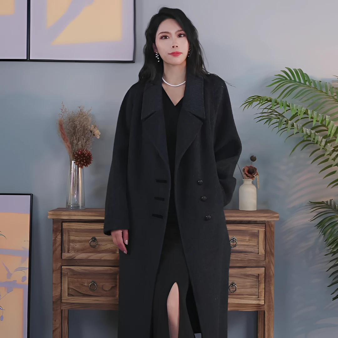 【1020】【骆驼绒大衣】-2024新款秋冬双面驼绒大衣外套冬季加厚长款