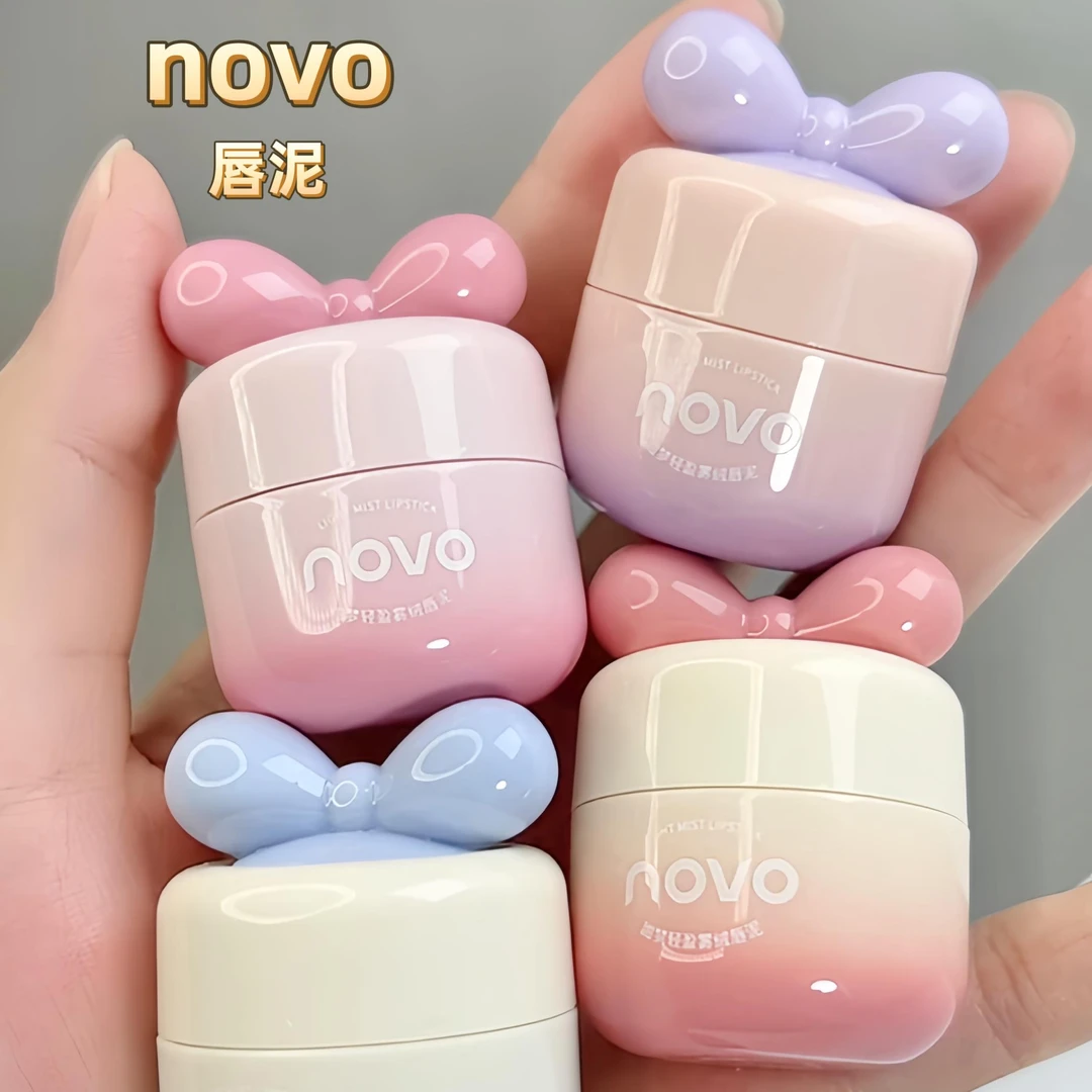 【仙女必备】novo甜梦轻盈雾绒唇泥斩男显白自带唇刷小罐便携