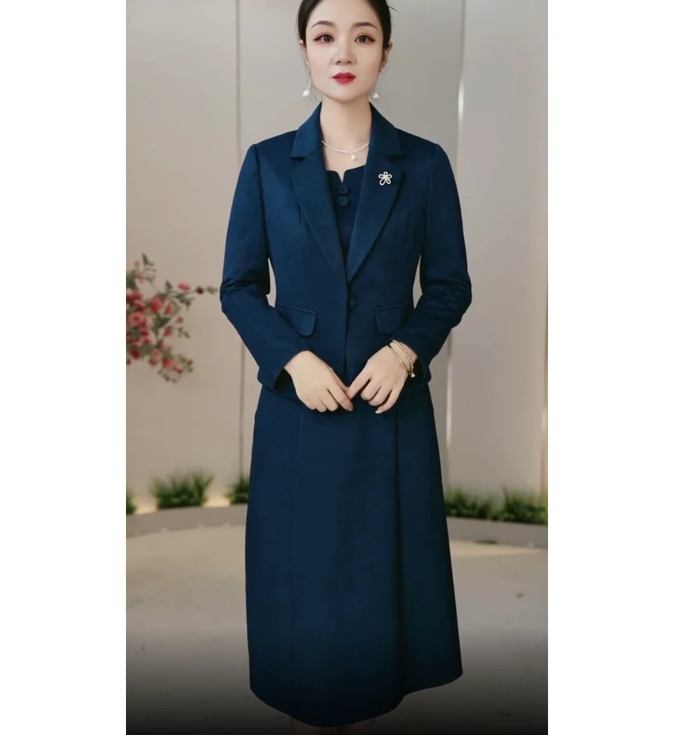 [两件套]2178精品改良气质妈妈装轻奢国风显瘦遮肉