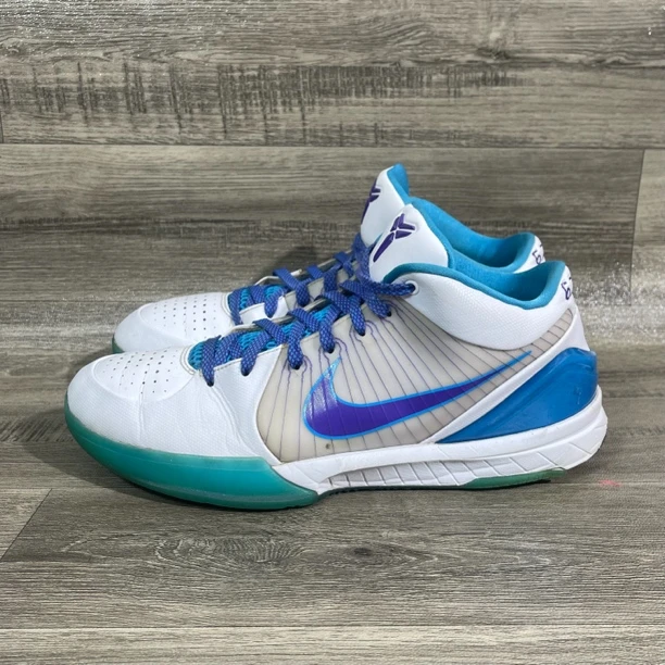 9新正品45码 耐克科比ZK4代蓝白 选秀日 低帮实战篮球鞋 公价5k