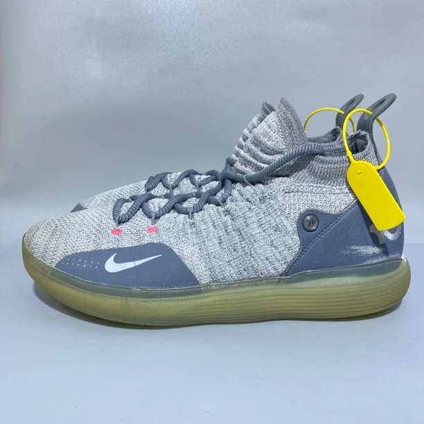 H 45码 耐克 KD11 灰色 中帮实战篮球鞋