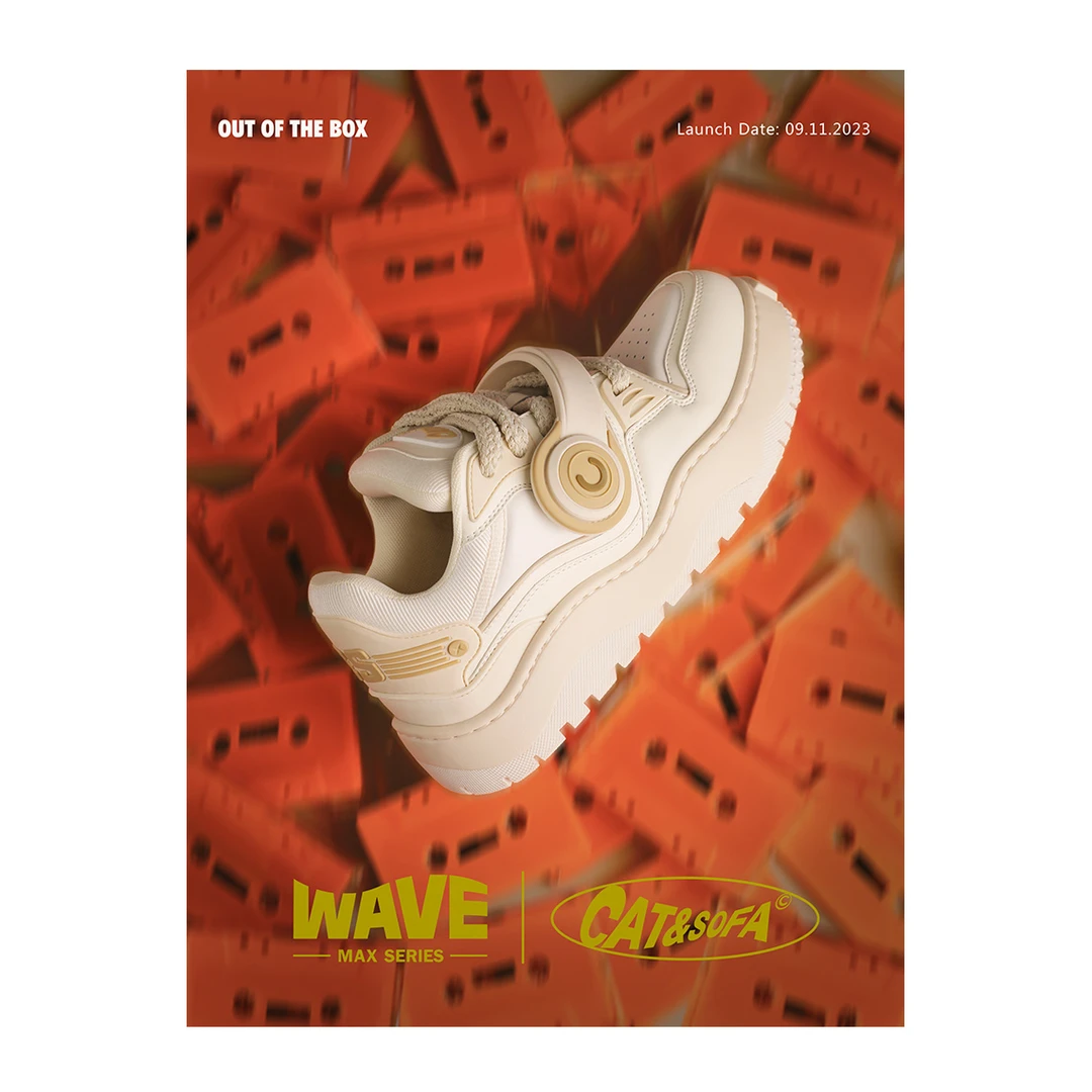 CAT&SOFA/猫与沙发 耳机鞋原创设计国潮复古面包鞋新款百搭板鞋子