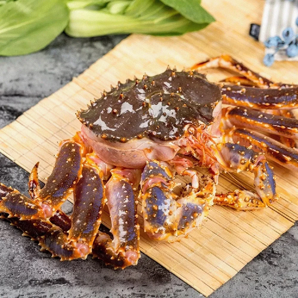 正宗鲜活船冻帝王蟹手工挑选冷链锁鲜肉质美味饱满鲜嫩鲜甜营养