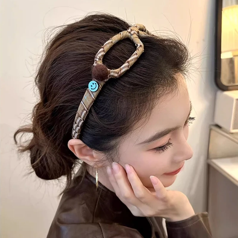 韩系ins眼镜框发卡发箍女2025新款高颅顶洗脸外出头箍高级感发饰