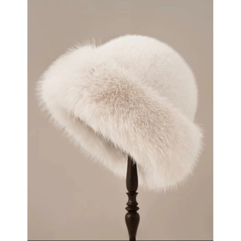 新款毛茸茸加厚防寒保暖冬天女士帽子