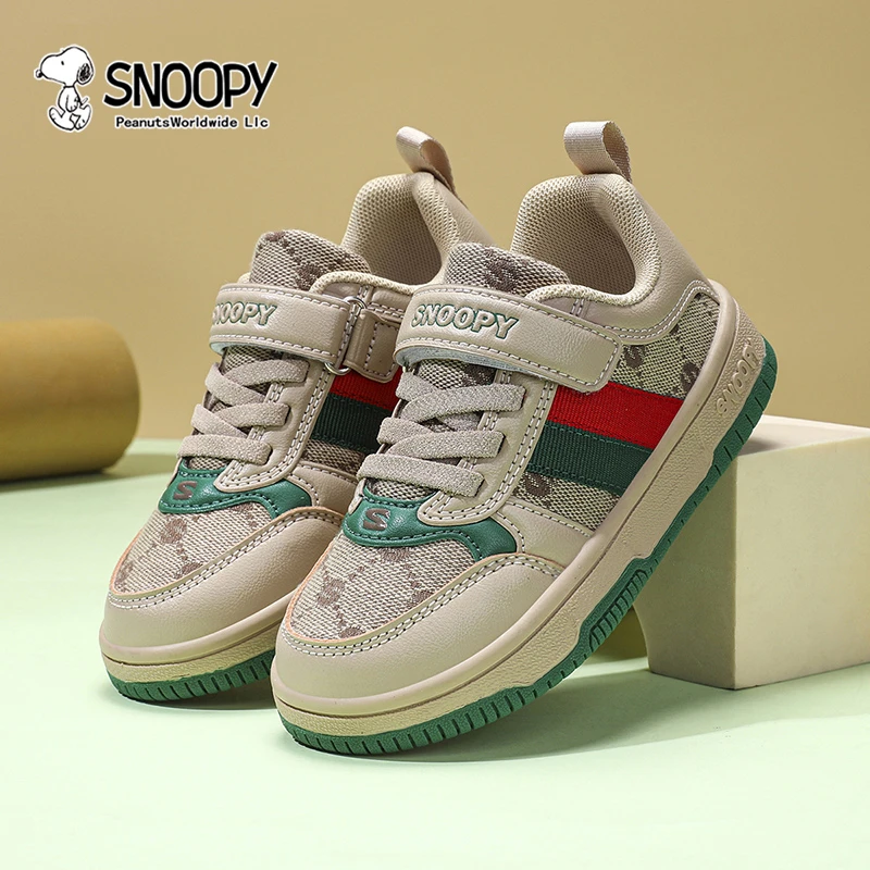 史努比童鞋小学生秋季儿童运动板鞋男女童软底帆布鞋幼儿园休闲鞋