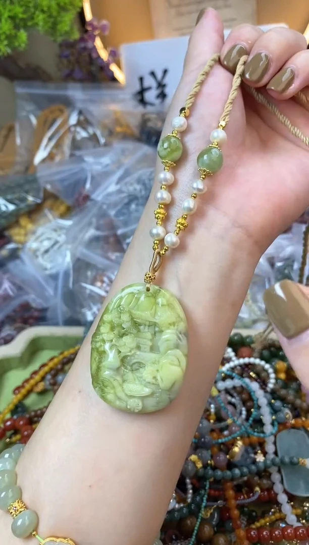 【闪购商品】岫玉项链未镶嵌506今也