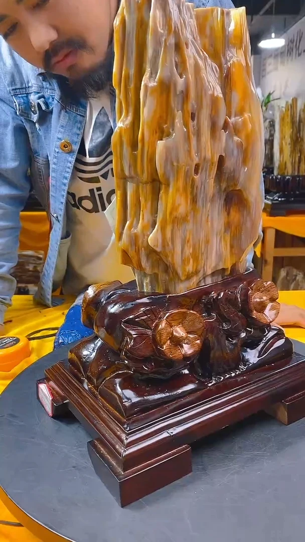 【闪购商品】硅化玉珠宝奇石合金1