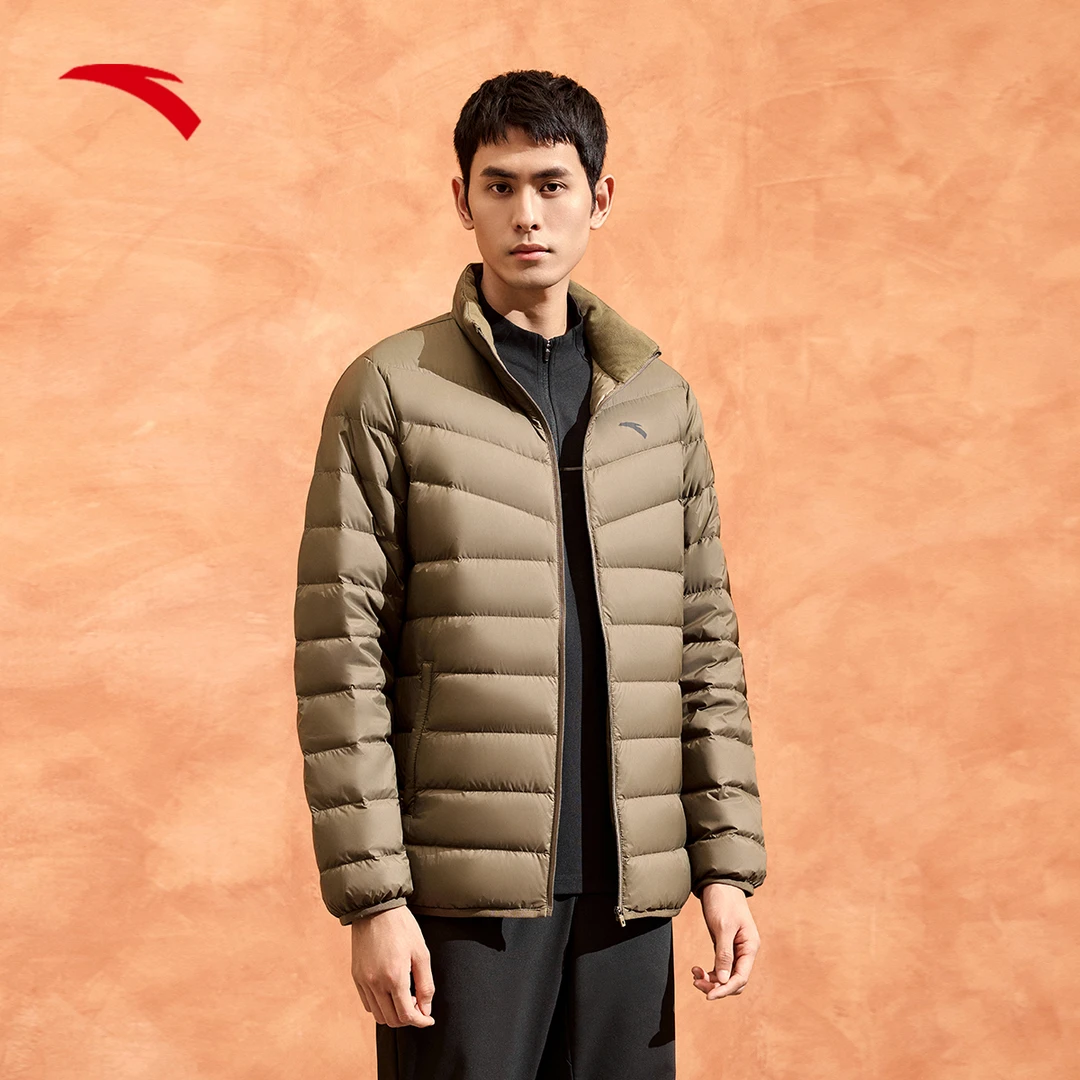 安踏新款轻薄羽绒服男款防泼水立领保暖152447921