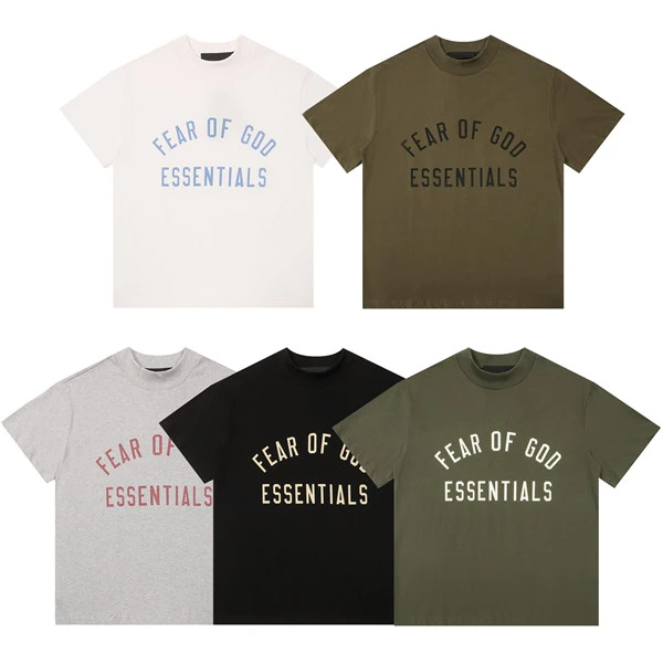 EAGLE ESSENTIALS24新款圆弧字母印花短袖T恤男女情侣百搭半袖