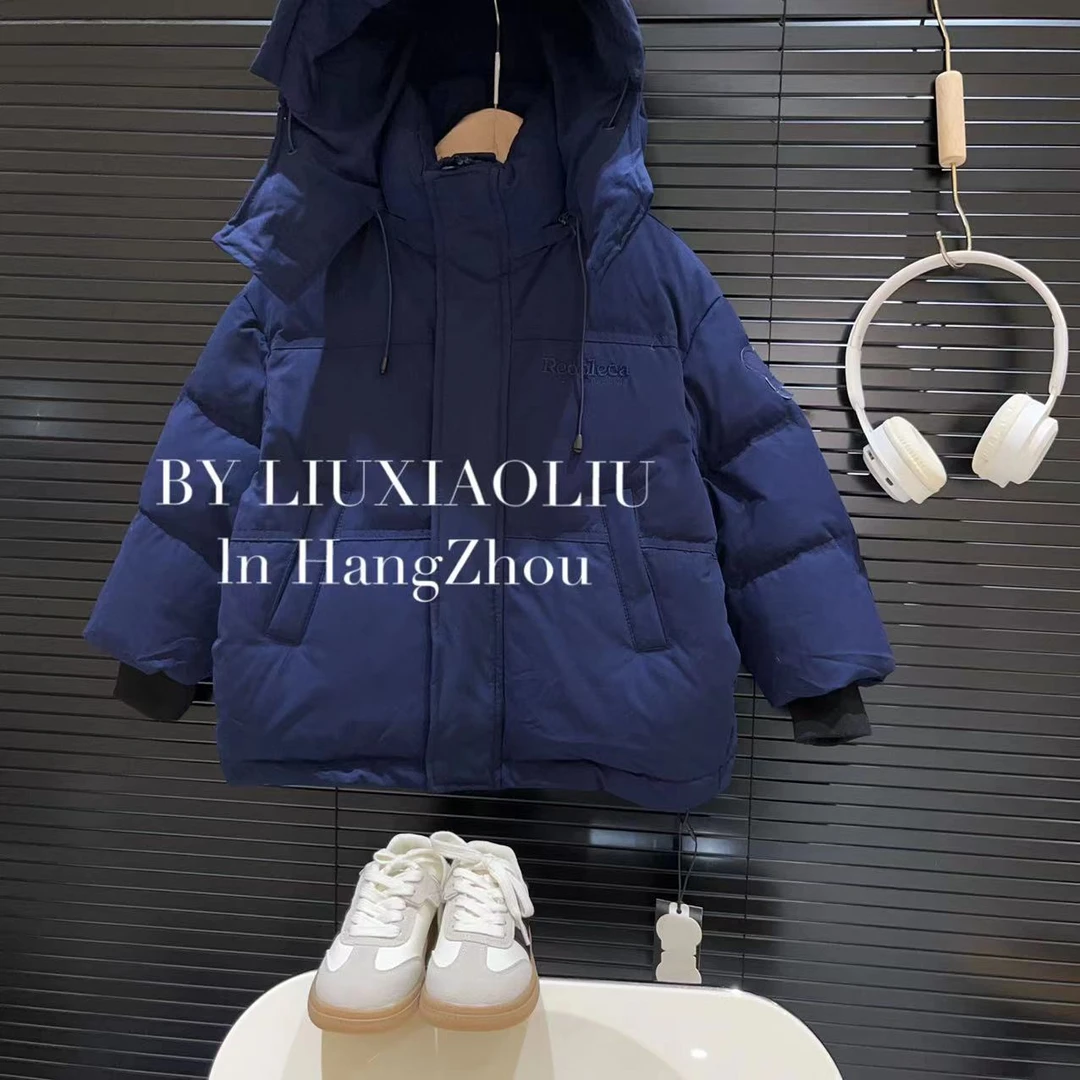 BY LIUXIAOLIU【宇宙银河】韩版高货秋冬儿童帽子可拆卸羽绒服9159