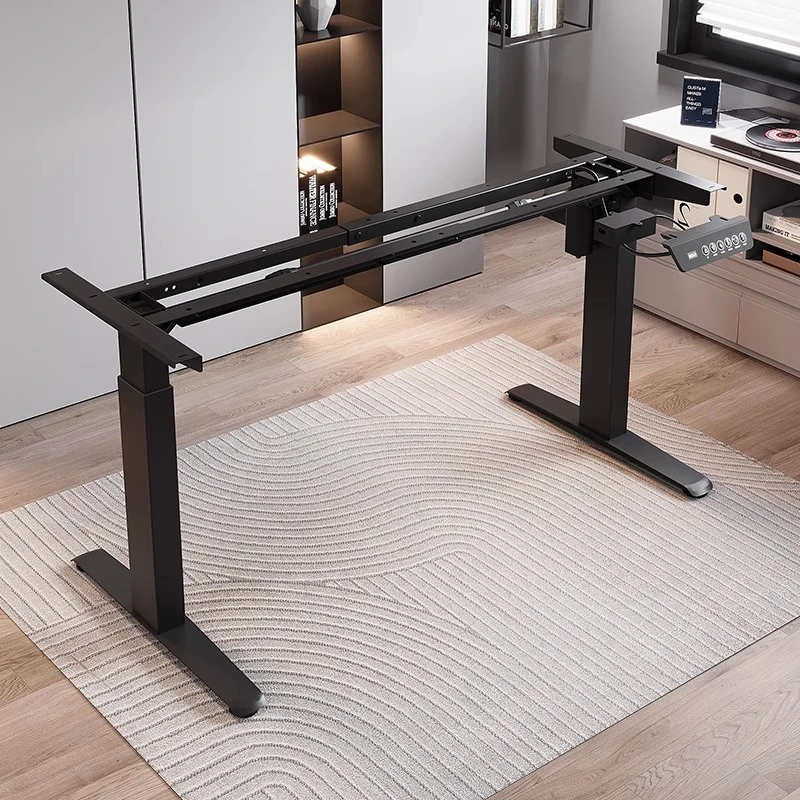 帆海智能电动升降桌腿双电机双横梁电脑桌支架脚架升降桌架配件