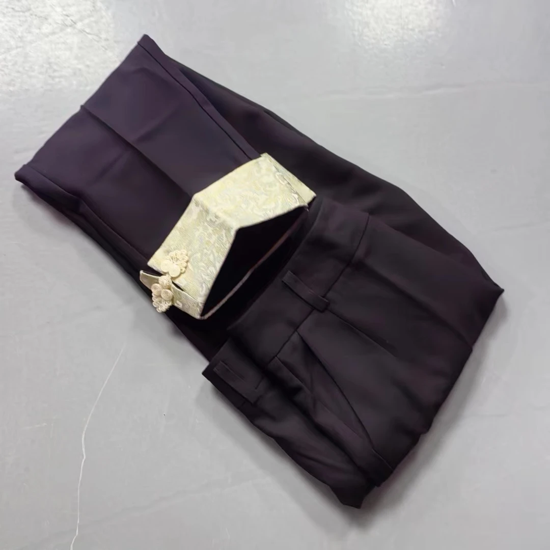 【南油玲姐】黑色休闲裤8871