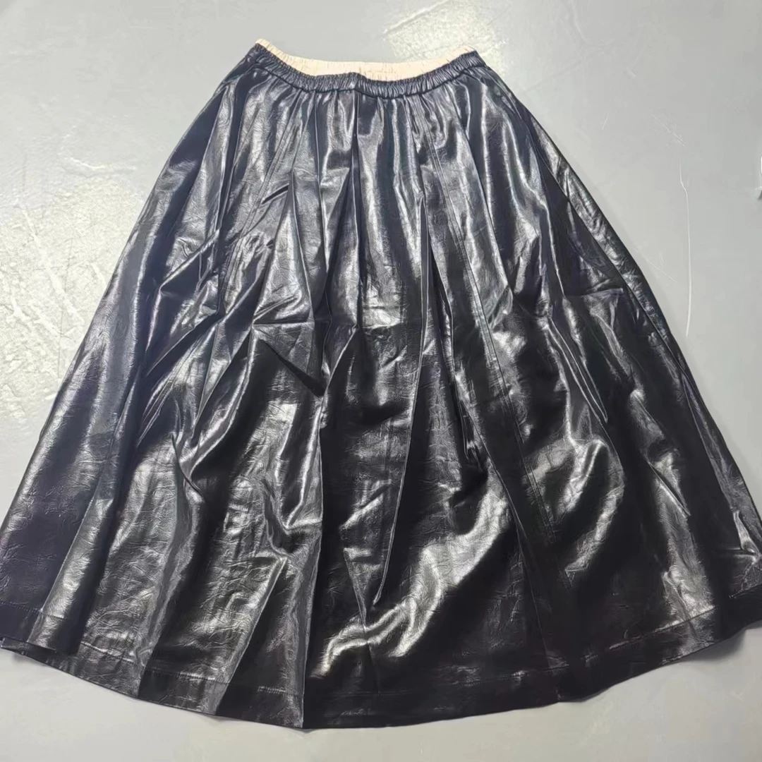 【南油玲姐】黑色松紧腰半身裙23059