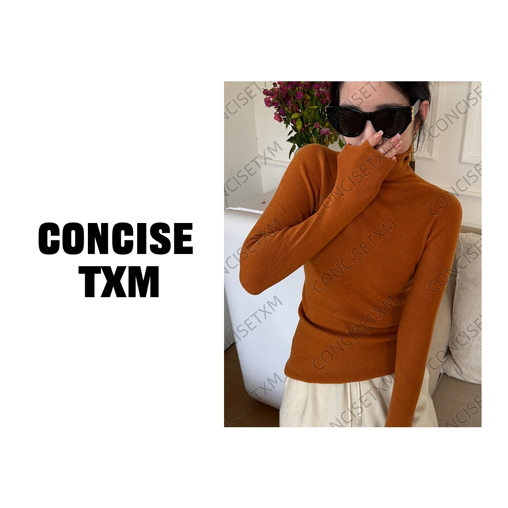 【唐小木】无缝一体亲肤保暖显瘦打底衫 百搭长袖高领打底衫 S0705