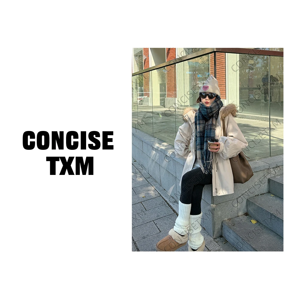 【唐小木】2024新款貉子毛领派克服 休闲百搭鹅绒内胆派克服 YR0699