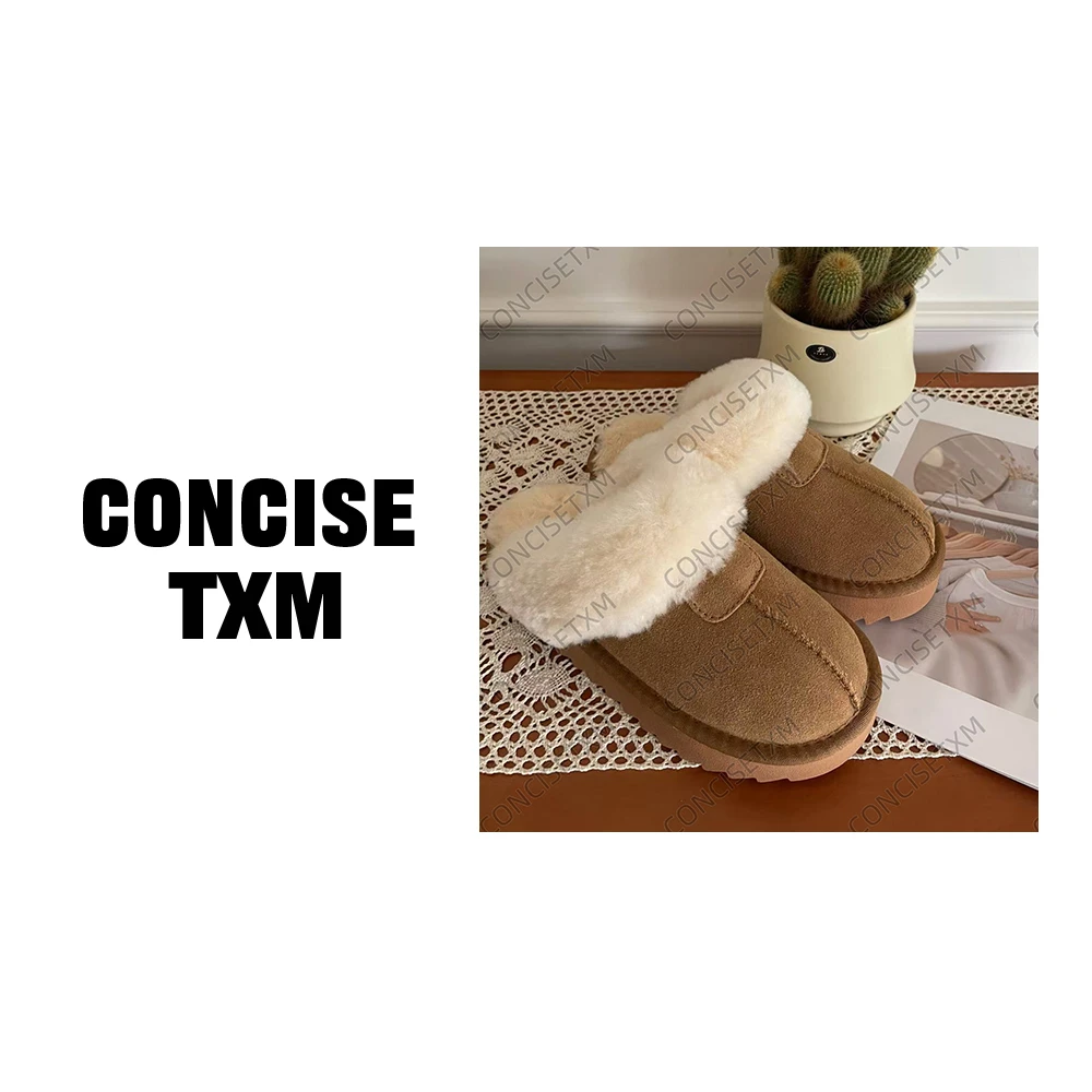 【唐小木】真皮雪地靴 冬季新款加绒加厚百搭棉鞋  B0755