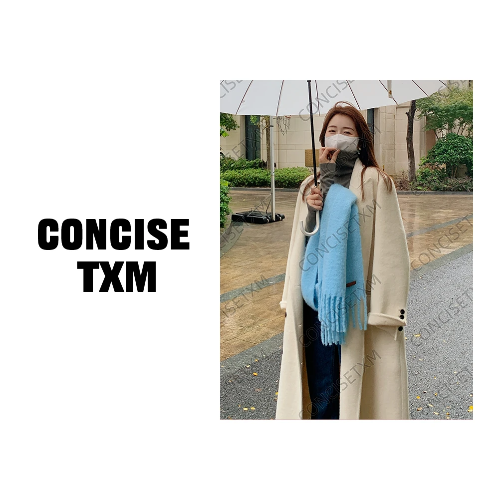 【唐小木】【财阀千金】正肩宽松百搭秋冬气质毛呢大衣   DY0520