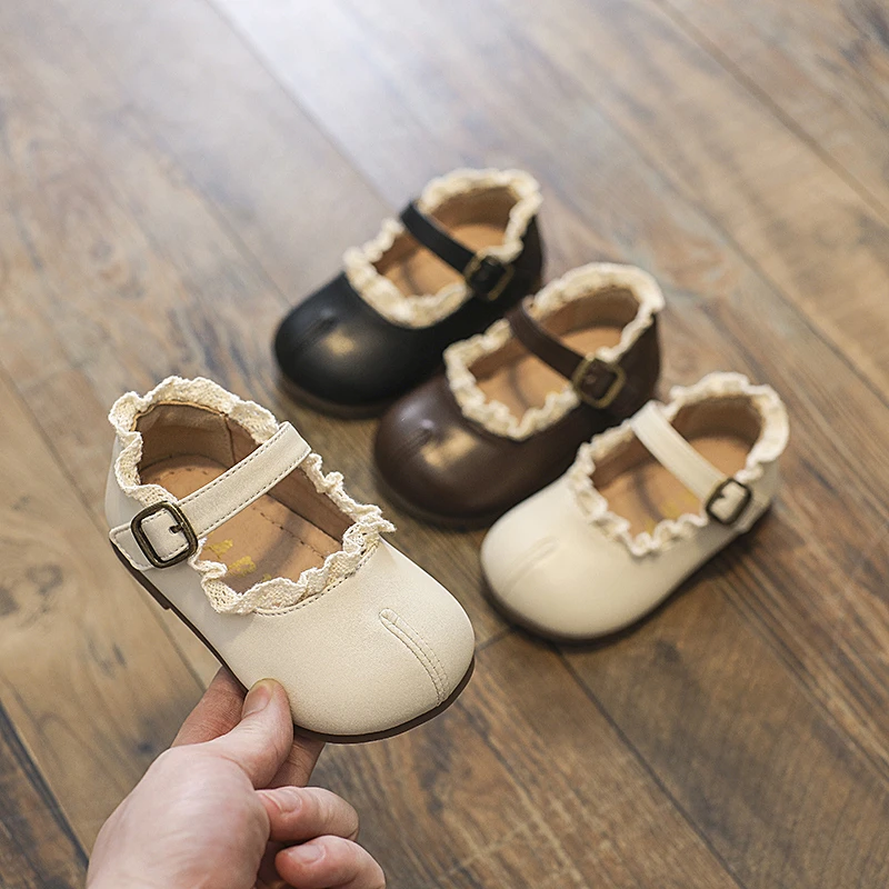 春秋新款小女宝公主鞋女童小皮鞋儿童鞋子小香风单鞋舒适软底2360