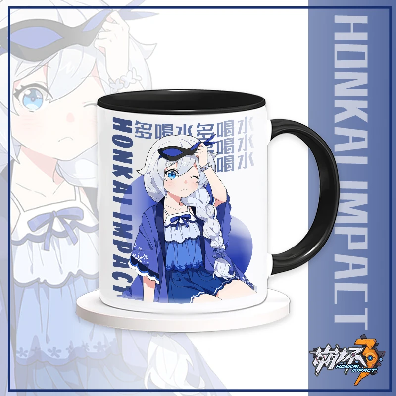 Q版崩坏星穹铁道流萤喝水杯子二次元牛奶杯周边陶瓷杯马克杯