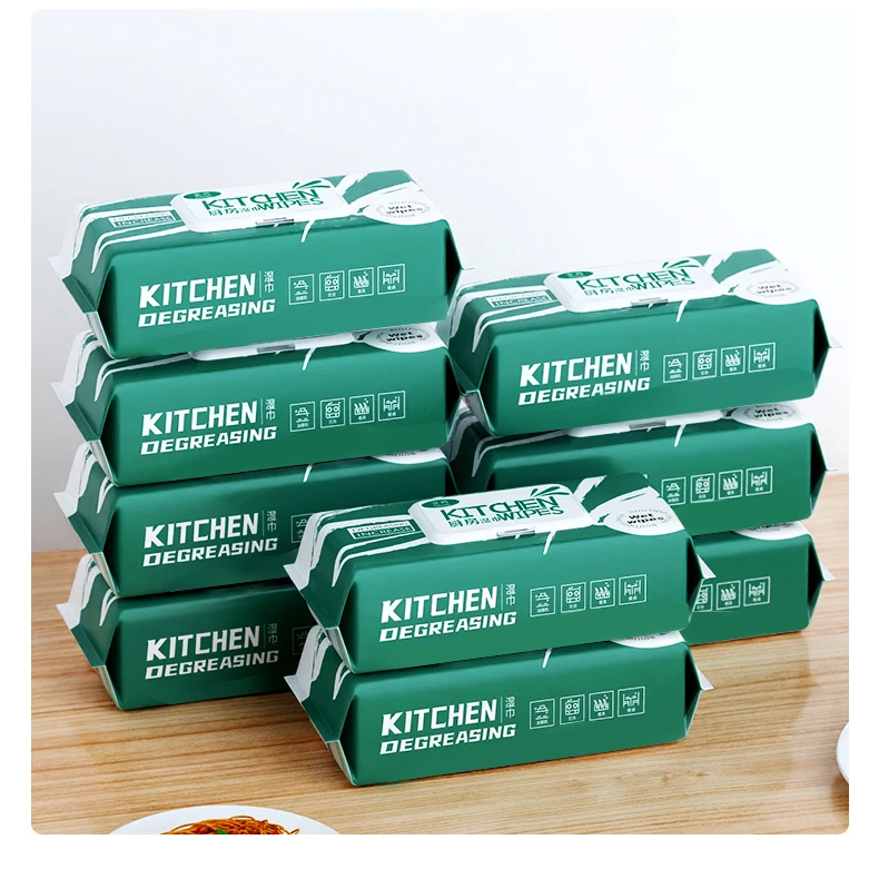 厨房湿巾【粉丝福利】三单五单屯  八包厨房湿纸清洁重油rs1