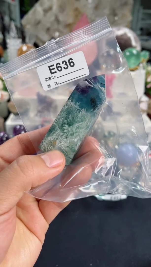 【闪购商品】萤石摆件银S925镶嵌水晶摆件