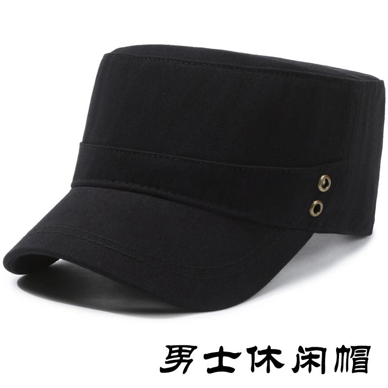 春秋季中老年人男士遮阳鸭舌帽薄款休闲夏天防晒帽爸爸爷爷平顶帽