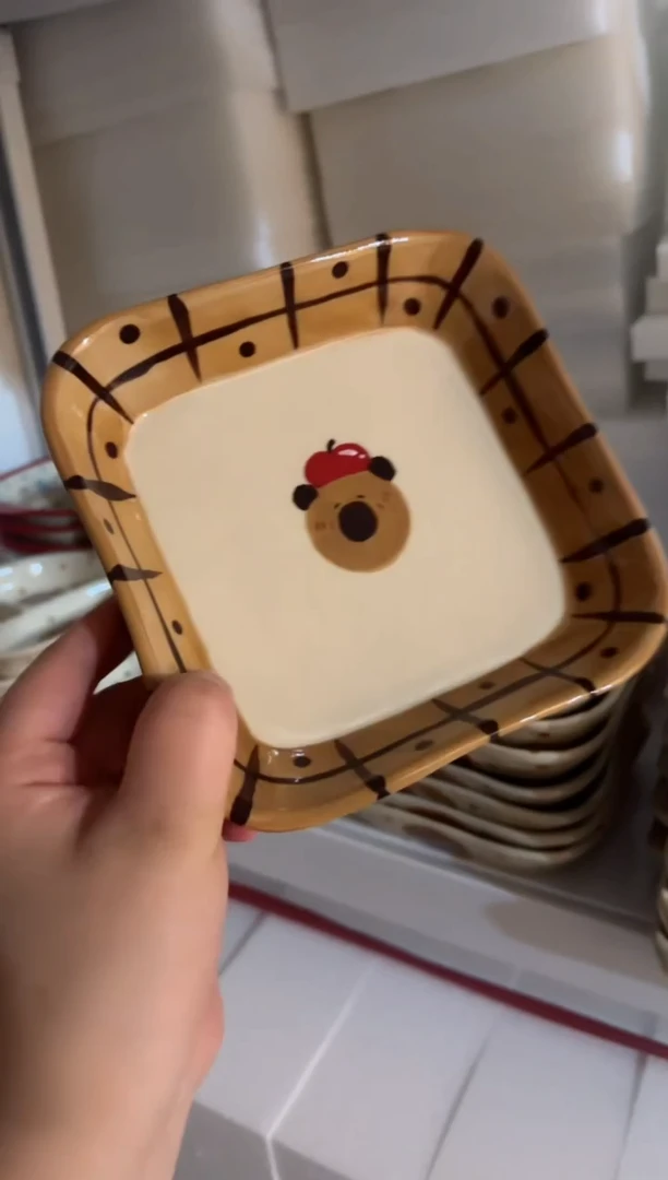 【闪购商品】卡皮方盘高温瓷器