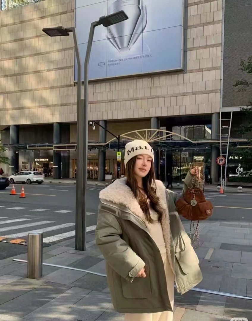 赵露思同款派克服短款棉服女2024年新款冬季棉衣棉袄爆款保暖外套