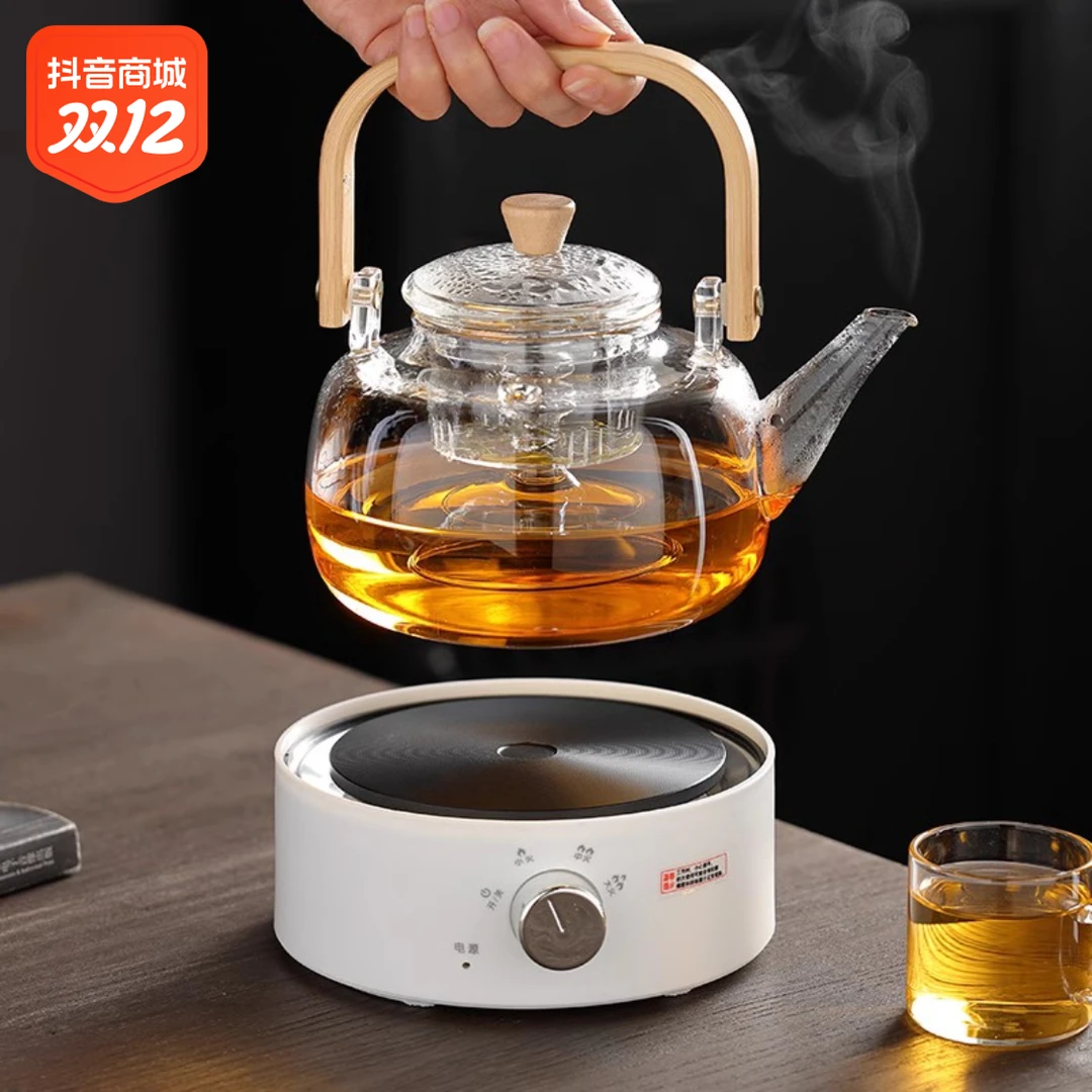【清仓】新款茶壶煮茶器玻璃煮茶壶蒸煮耐热蒸茶家用保温蒸汽