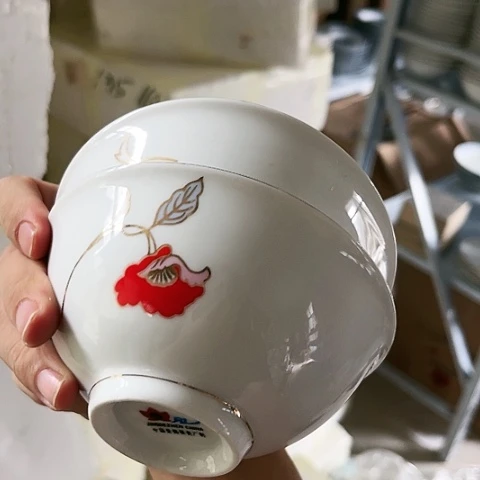 盘5寸碗两个陶瓷陶瓷微瑕