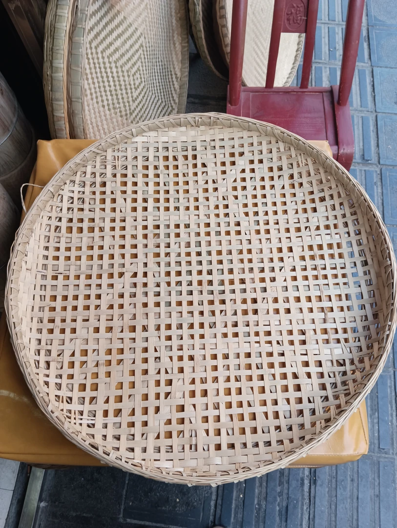 传统竹编特大孔竹筛霉豆腐炕豆腐晾晒竹艺农村家用农用全慈竹
