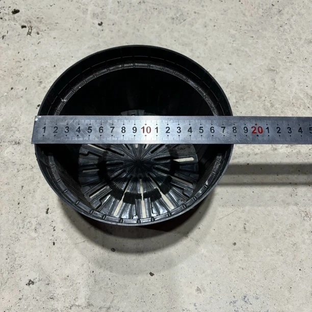 旧花盆 黑圆矮胖盆180口径【30个】