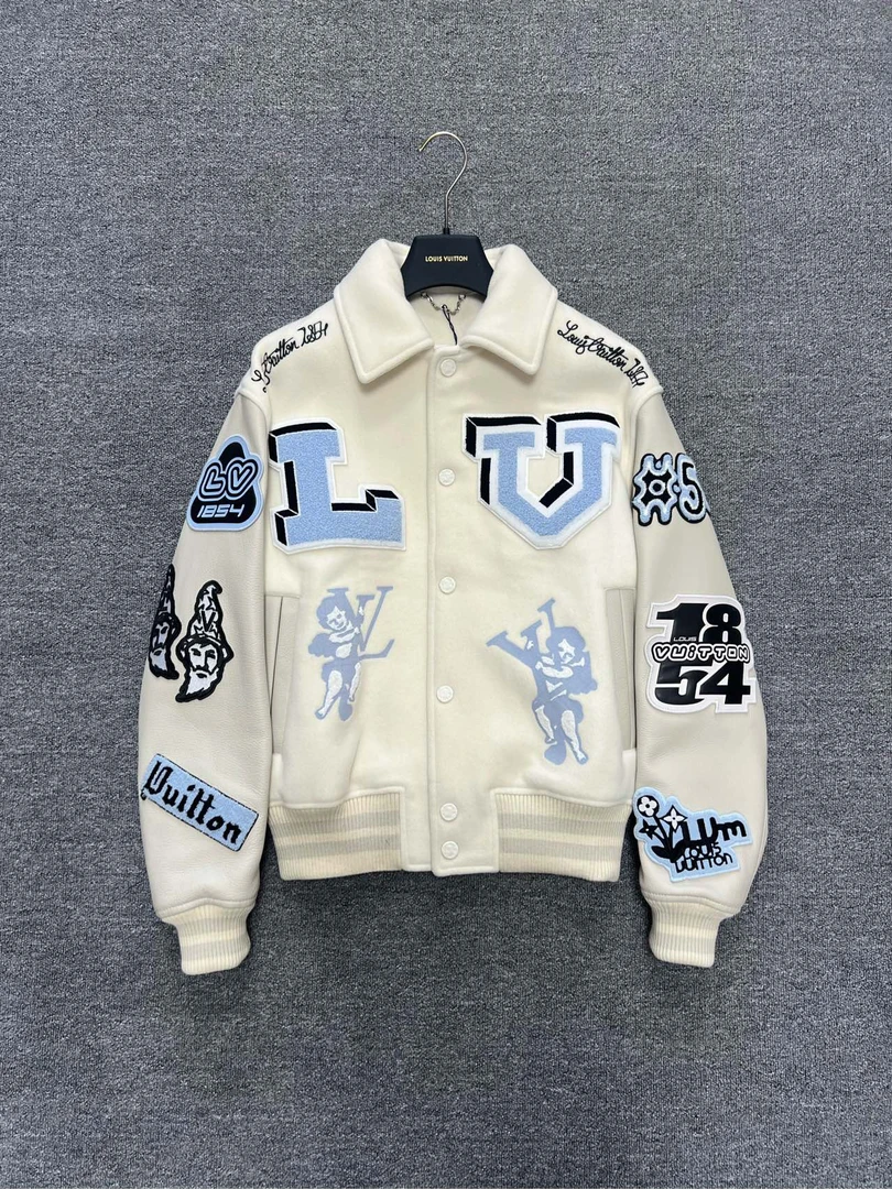 Louis Vuitton LV兔八哥夹克棒球服/44码/白色/全新未使用/F10150