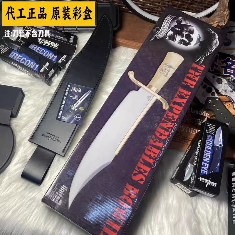 电影同款敢死队Gil Hibben吉尔赫本 金背大博弈刀套原彩盒