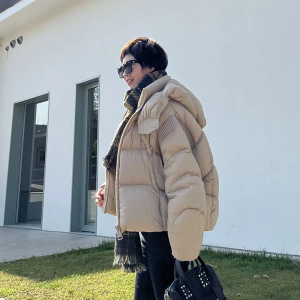 HUI质造【暖宝 】原创短款鹅绒服廓形宽松保暖连帽95白鹅绒