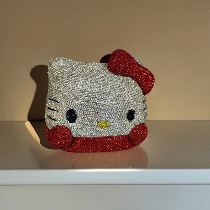 镶钻卡通纸巾盒可爱家用餐厅抽纸盒卷纸小猫学生宿舍卫生间家居轻