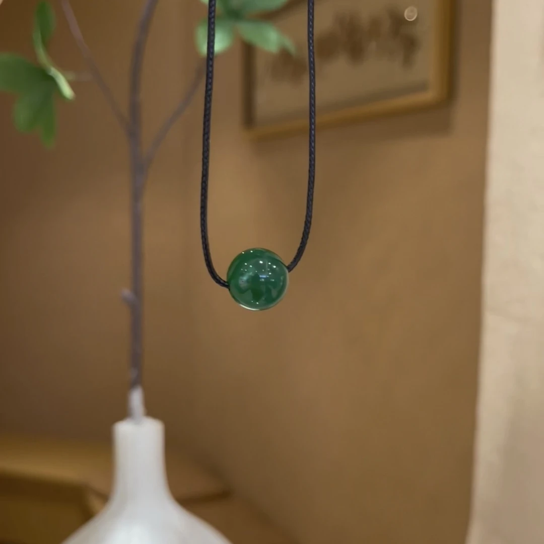 天然绿玛瑙吊坠【附证书】