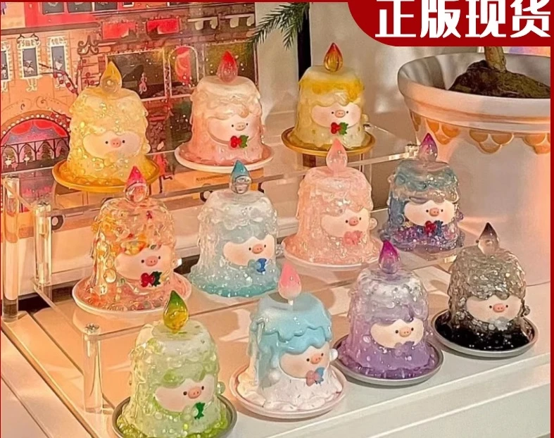 甜宝小猪星限定愿蜡烛1周年系列盲盒潮玩车载摆件手办