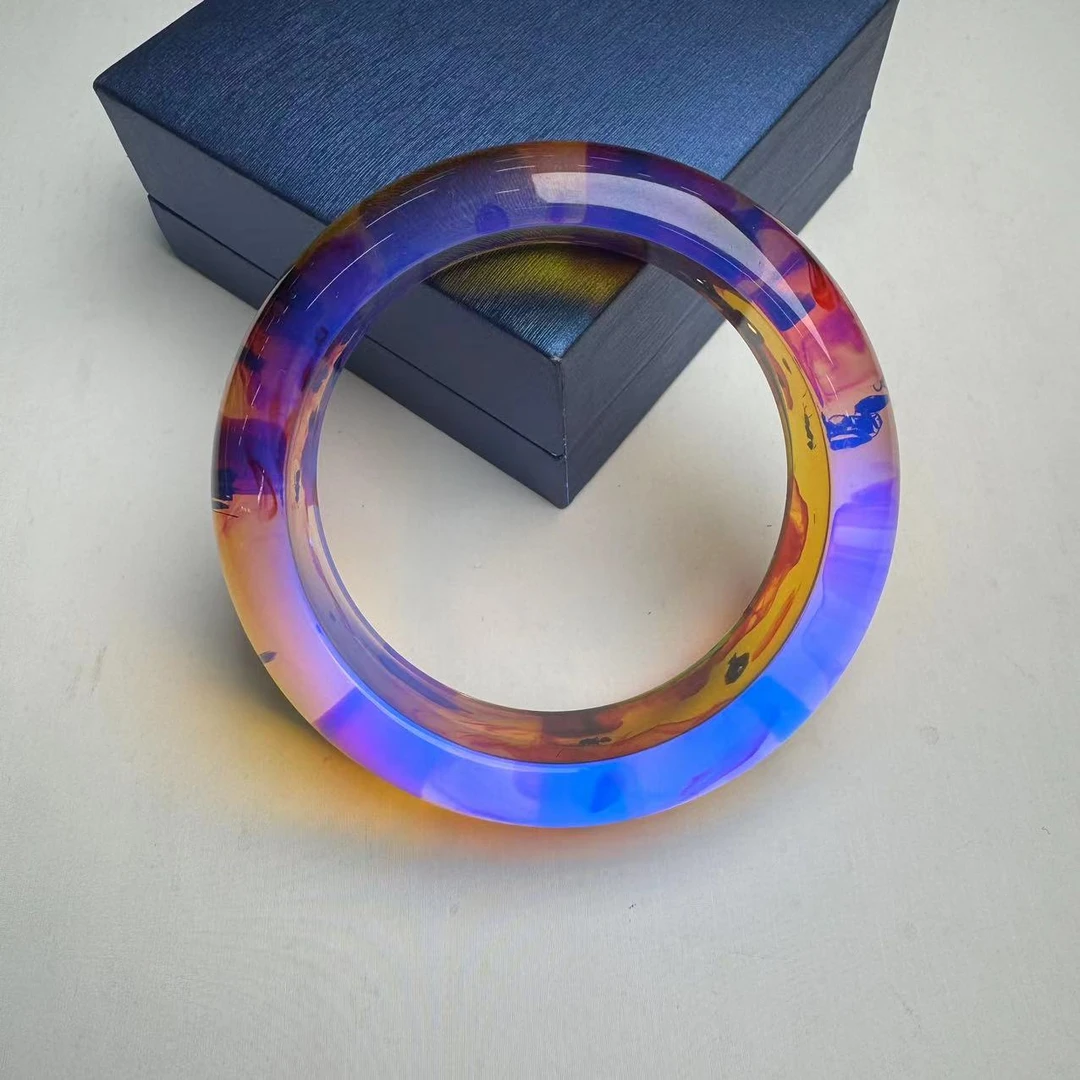 《官方补贴》正品馆收级10A多米极光蓝血翳手镯q936