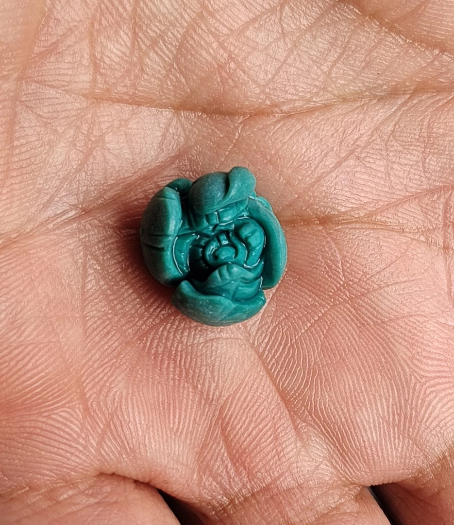 绿松石花朵  玫瑰花精工配饰