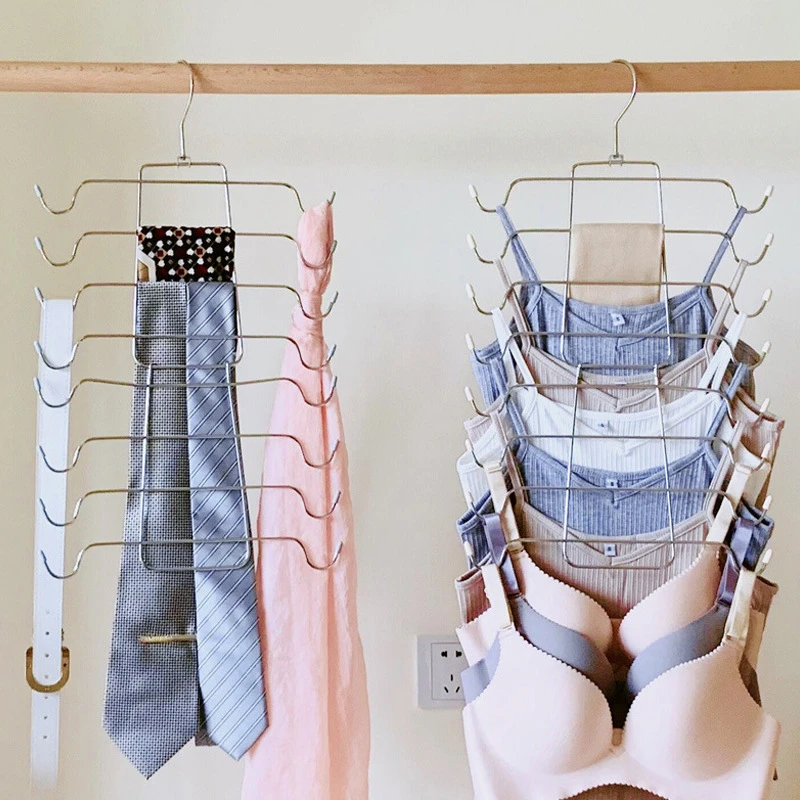 多功能可折叠内衣衣柜背心吊带架子文胸领带多层挂衣衣架收纳家用