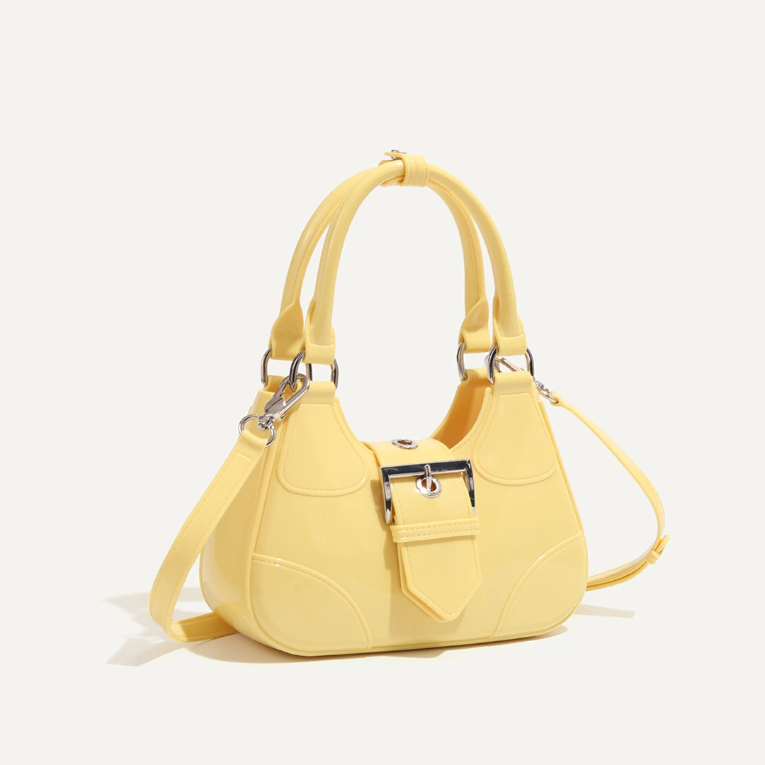 MAINLY KISS女生2024夏季新款单肩pvc果冻包多巴胺腋下手提包斜挎