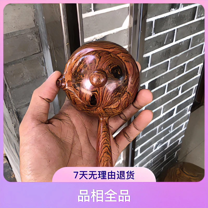 海南黄花梨紫油梨老料唐羽壶正心纹理精选料降香浓郁百年老树取材