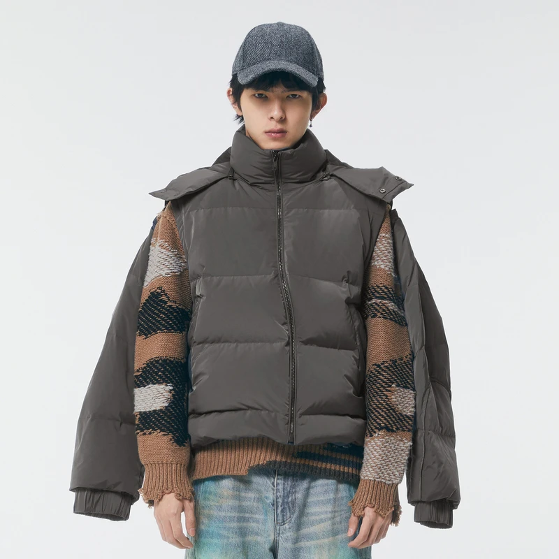 速写男装冬折扣新品羽绒服连帽舒适休闲男友感保暖外套9L0C13310