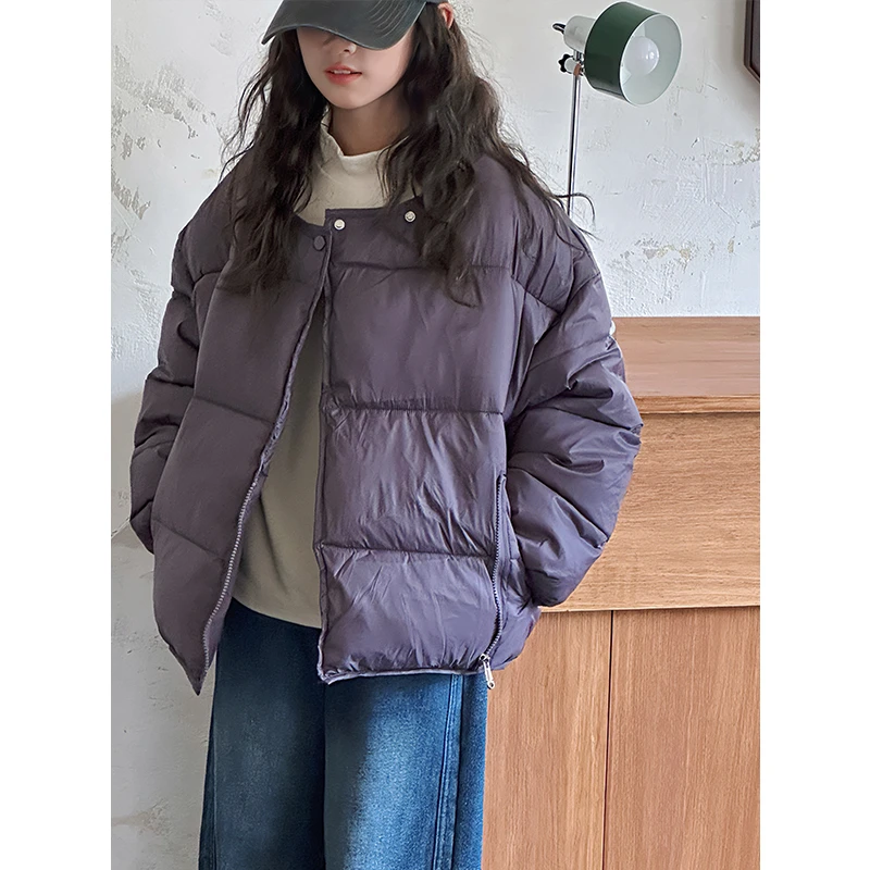 K27422女童棉服2024新款冬装女大童面包服外套洋气加厚保暖棉衣潮