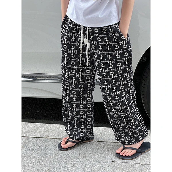 K23750凉感韩国童装女童休闲裤夏季儿童裤子2025新款宽松防蚊裤