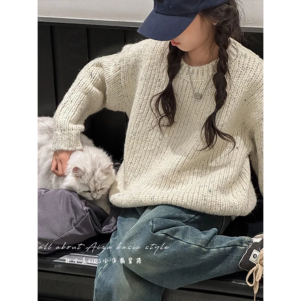 K25350韩国童装女大童秋冬打底衫儿童加厚毛衣2025冬装针织上衣服