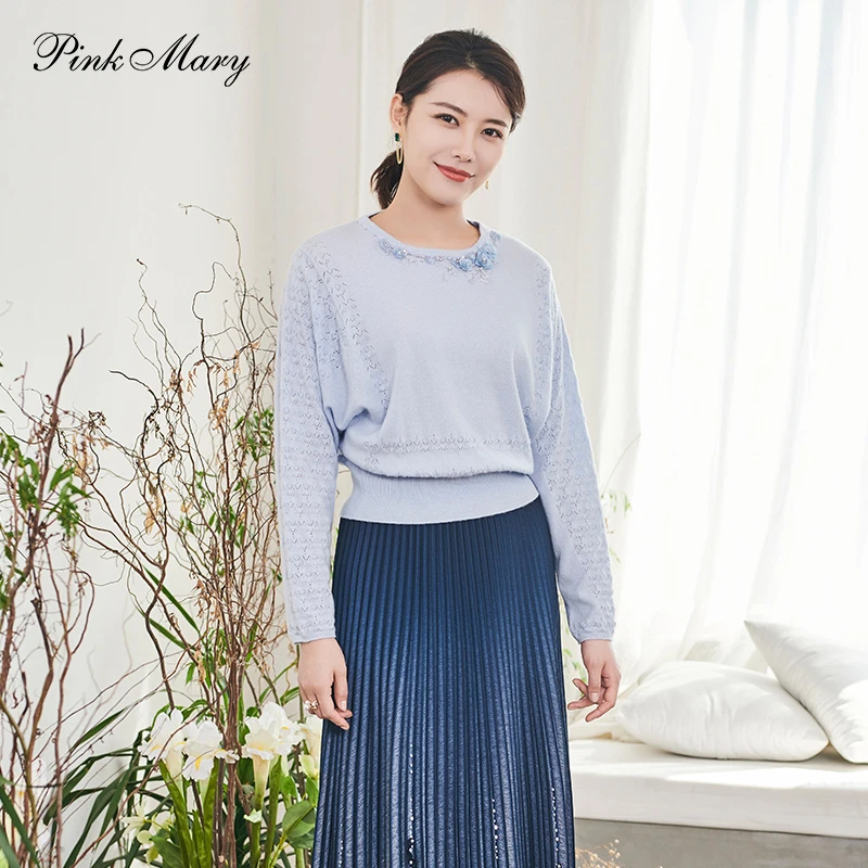 Pink Mary/粉红玛琍秋冬百搭圆领时尚打底衫PMALS9002