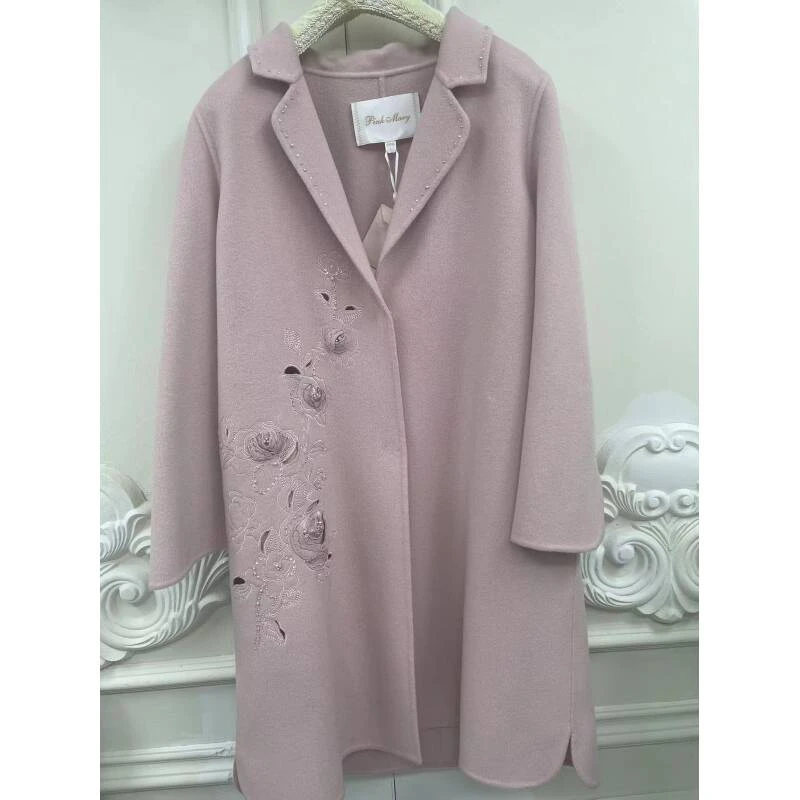 Pink Mary/粉红玛琍秋冬外套新款大衣PMAJW6126